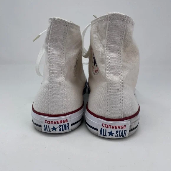 Converse Chuck Taylor All Star High Top White Canvas Sneakers M7650 Y2K M 10 W12 - Picture 11 of 13